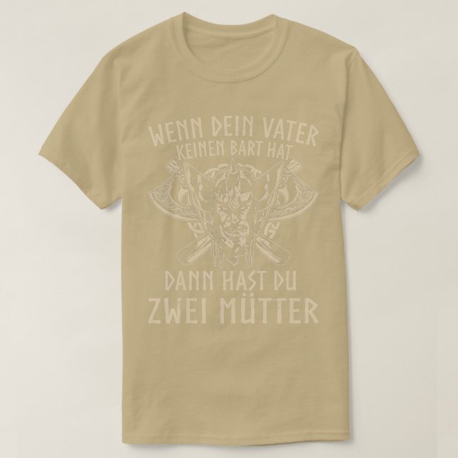 Funny Bartman Long Bard Spaß Bart Papa Spaß T-Shirt (Design vorne)