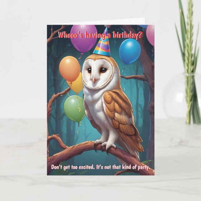 Funny Barwl Birthday Wishings For All Ages #2 Karte (Vorderseite)