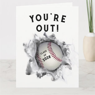 Funny Baseball Abschluss Karte