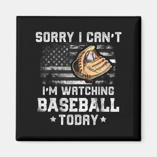 Funny Baseball Boys Sorry, dass ich nicht sehen ka Magnet