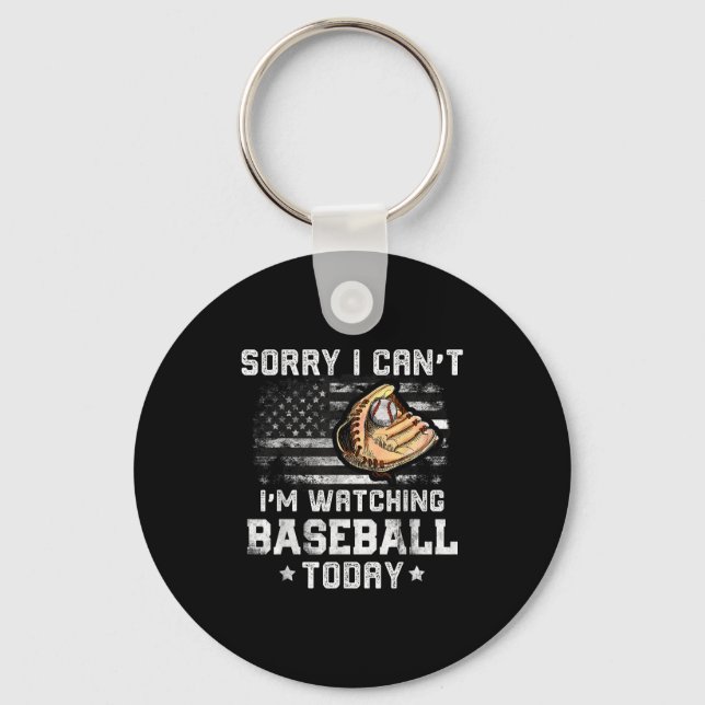 Funny Baseball Boys Sorry, dass ich nicht sehen ka Schlüsselanhänger (Vorderseite)