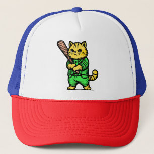 Funny Baseball Cat Truckerkappe