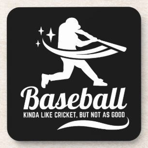 Funny Baseball Cricket Sportangebot Getränkeuntersetzer