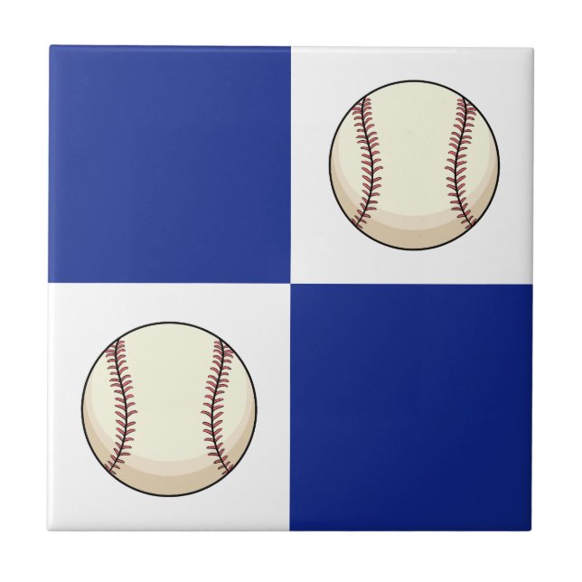 Funny Baseball Foto Template Fliese (Vorderseite)