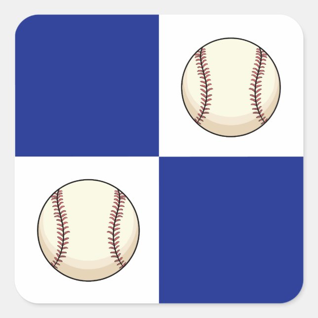 Funny Baseball Foto Template Quadratischer Aufkleber (Vorderseite)
