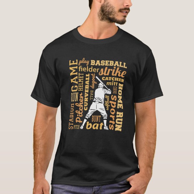 Funny Baseball Player und Zitate, Coole Baseball G T-Shirt (Vorderseite)