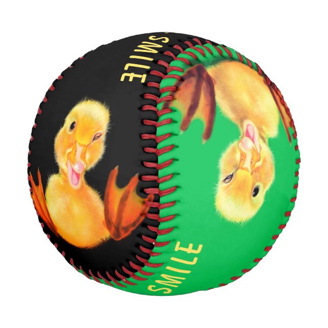Funny Baseball Playful Duck Smile - Benutzerdefini (Schrägansicht)