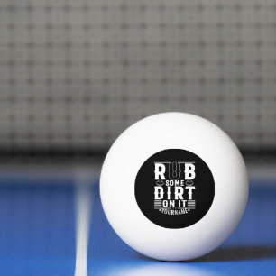 Funny Baseball rub ein wenig Schmutz darauf Tischtennisball