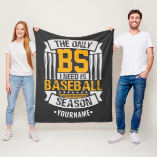 Funny Baseball Sarcasm Fleecedecke