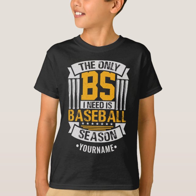 Funny Baseball Sarcasm T-Shirt (Vorderseite)