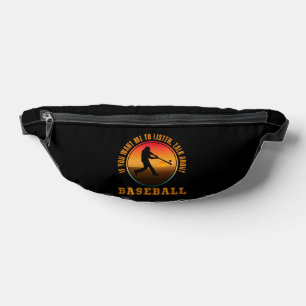 Funny Baseball Sprichwort Vintage Silhouette Playe Bauchtasche