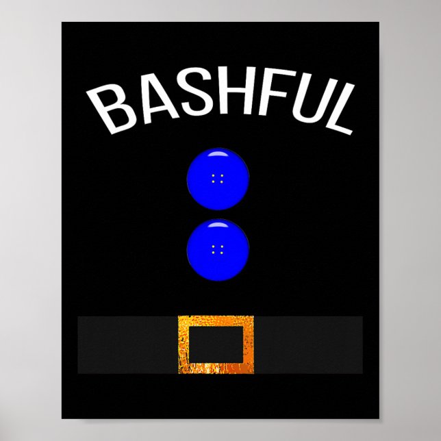 Funny Bashful Costume T Gift Novelty Poster (Vorne)