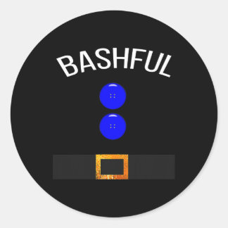Funny Bashful Costume T Gift Novelty Runder Aufkleber