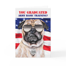 Funny Basic Training Spaß Mops Dog Graduate