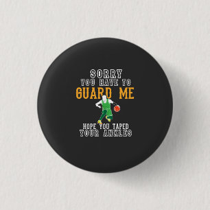 Funny Basketball Button