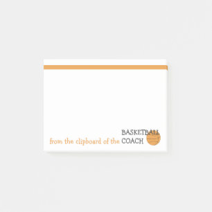 Funny Basketball Coach Zwischenablage für Textvorl Post-it Klebezettel