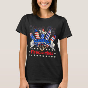 Funny Basketball Firecracker 4. Juli Familie Ma T-Shirt