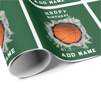 Funny Basketball Geburtstag Geschenkpapier