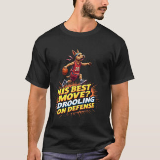 Funny Basketball Gift for Yorkshire Terrier Dog Lo T-Shirt