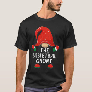 Funny Basketball Gnome Christmas Matching Familie T-Shirt