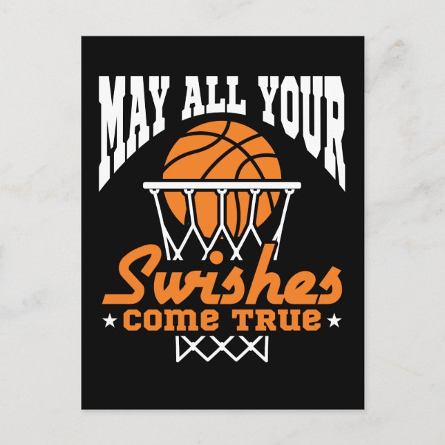 Funny Basketball Möge alle Ihre Schwule treffen Postkarte (Vorderseite)