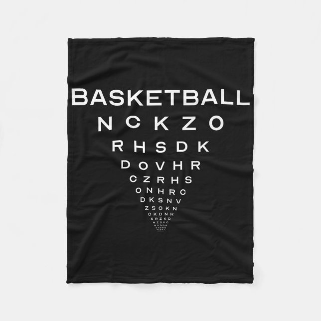 Funny Basketball Opticians Board Joke Premium Fleecedecke (Vorderseite)