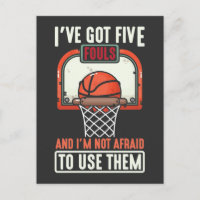 Funny Basketball Player 5 Fouls ohne Angst zu benu