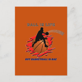 Funny Basketball Slogan Postkarte