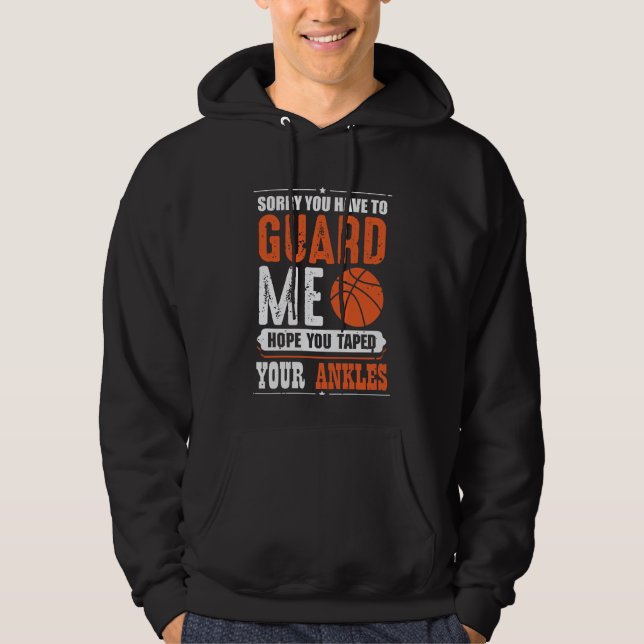 Funny Basketball Spieler Team Sport Müll Hoodie (Vorderseite)