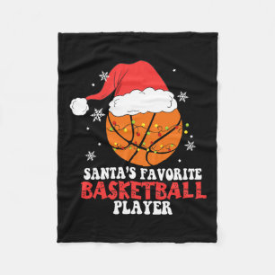 Funny Basketball Spieler Weihnachtsbasketball Love Fleecedecke
