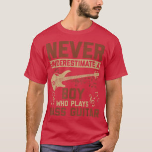 Funny Bass Gitarre Lover Grafische Jungs und Männe T-Shirt