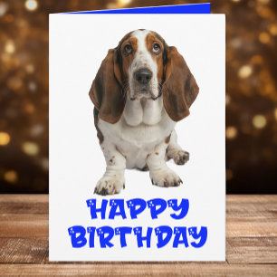 Funny Basset Hound Birthday Hund Liebhaber Karte