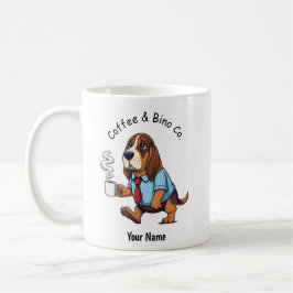 Funny Basset Hound Business Suit Coffee Kaffeetasse
