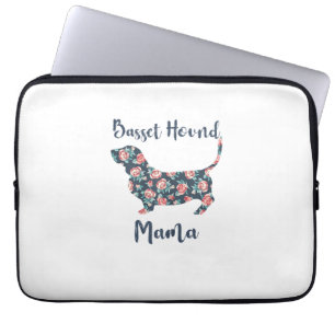 Funny Basset Hound gibt Basset Hound Mama Shirt fü Laptopschutzhülle
