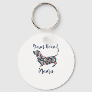 Funny Basset Hound gibt Basset Hound Mama Shirt fü Schlüsselanhänger