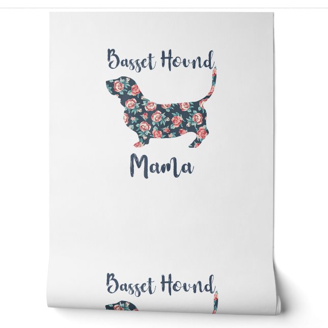 Funny Basset Hound gibt Basset Hound Mama Shirt fü Tapete (Abrollen)