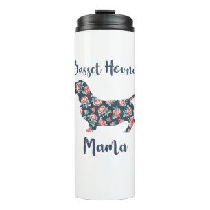 Funny Basset Hound gibt Basset Hound Mama Shirt fü Thermosbecher