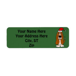 Funny Basset Weihnachtsadressen / Tags