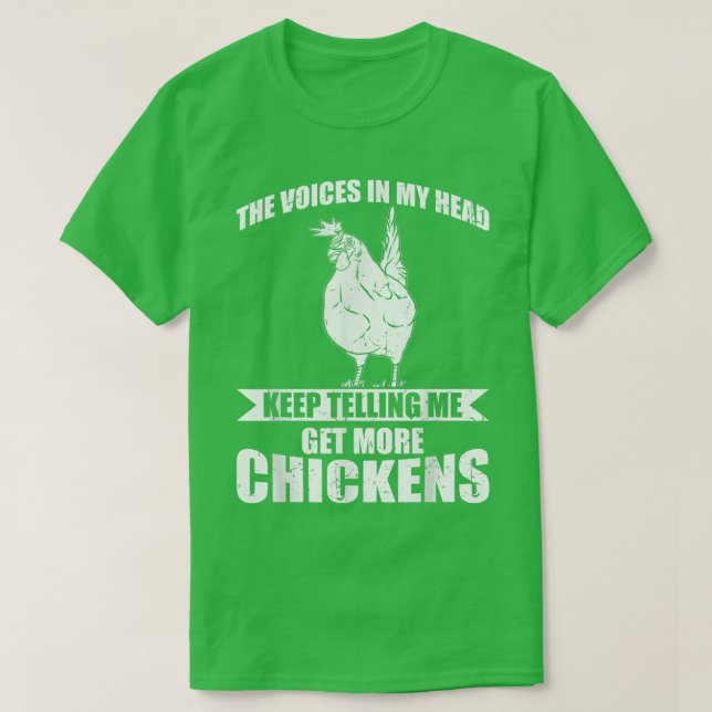 Funny Bauer Animal holt mehr Hühner T-Shirt (Design vorne)