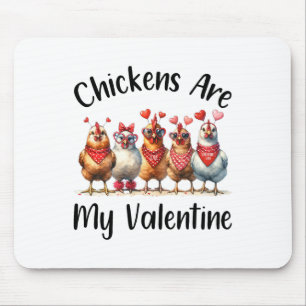 Funny Bauern - Männer Frauen Hühnchen sind mein Va Mousepad