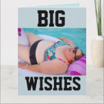 FUNNY BBW BIG GIRL BATHBEAUTY BIRTHDAY CARD KARTE<br><div class="desc">GROSSE WÜNSCHE FÜR EINE SEHR GLÜCKLICHE GEBURTSKARTE</div>