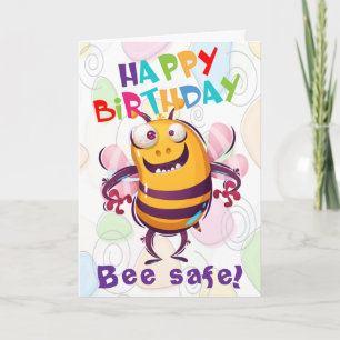 Funny Be Safe Social Distance Geburtstag Karte