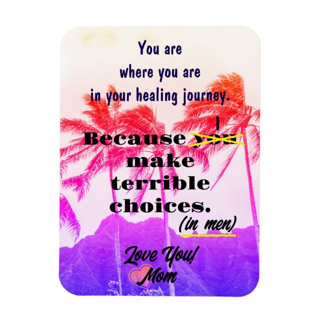 Funny Beach Magnet aus der Mama über Lebensentsche (Vertikal)