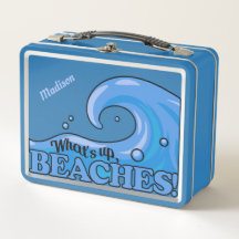 Funny Beach Wave individuelle Name Lunch Boxen