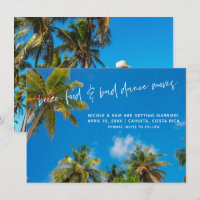 Funny Beach Wedding Foto Save the Date