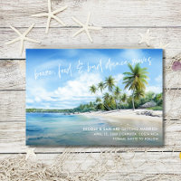 Funny Beach Wedding Foto Save the Date