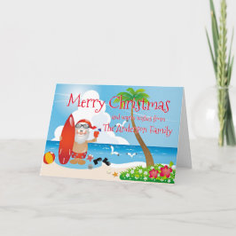 Funny Beach Weihnachtsgrüße Karte