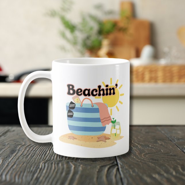 Funny Beachin Kaffeetasse (Von Creator hochgeladen)