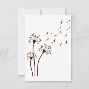 Funny Beagle Dandelions Beagle Dog Dankeskarte