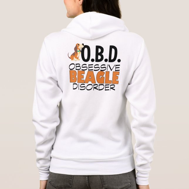 Funny Beagle Hoodie (Rückseite)